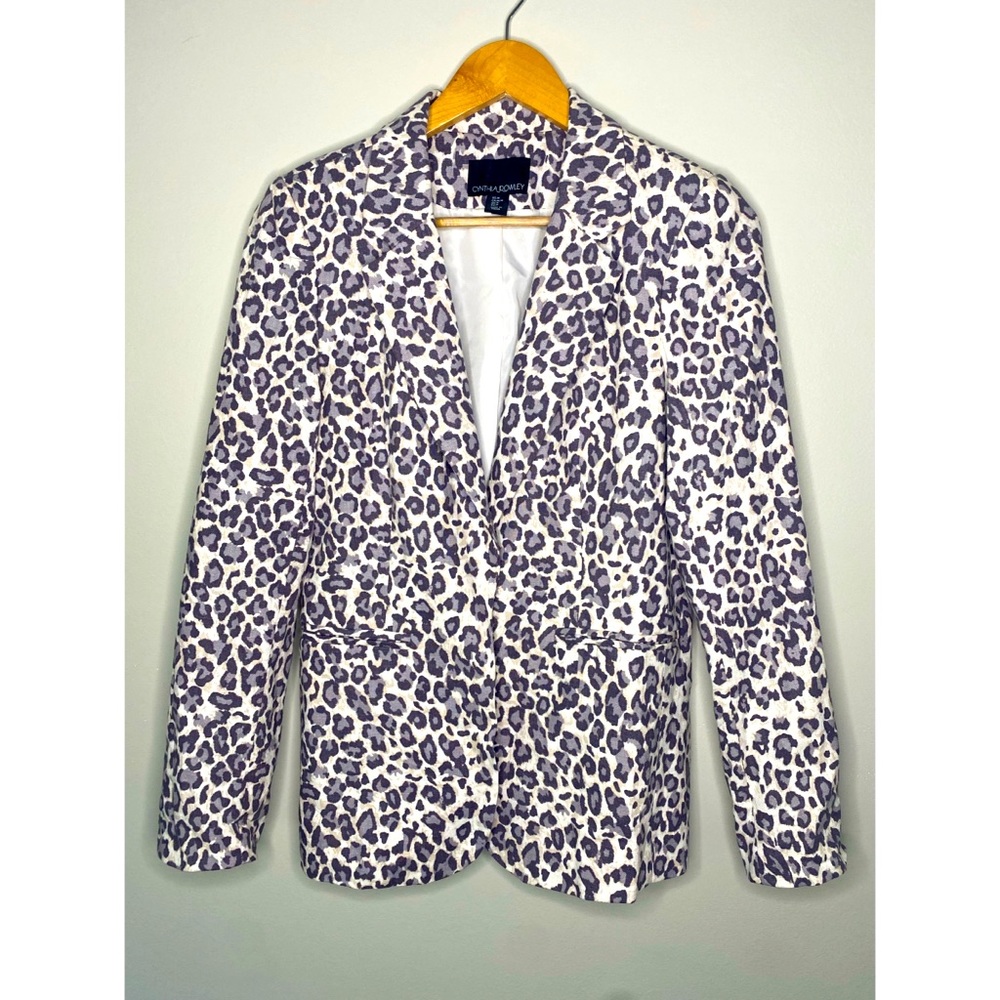NWOT Cynthia Rowley Leopard Print Blazer